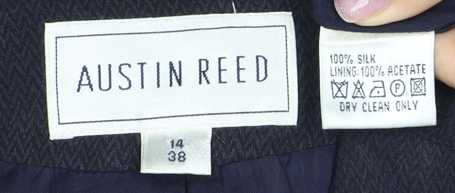 Austin Reed Women's Black Silk Blazer, Size 14