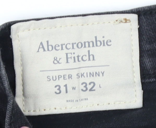 Abercrombie & Fitch Men's Black Skinny Jeans 31 32