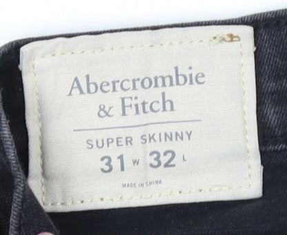 Abercrombie & Fitch Men's Black Skinny Jeans 31 32