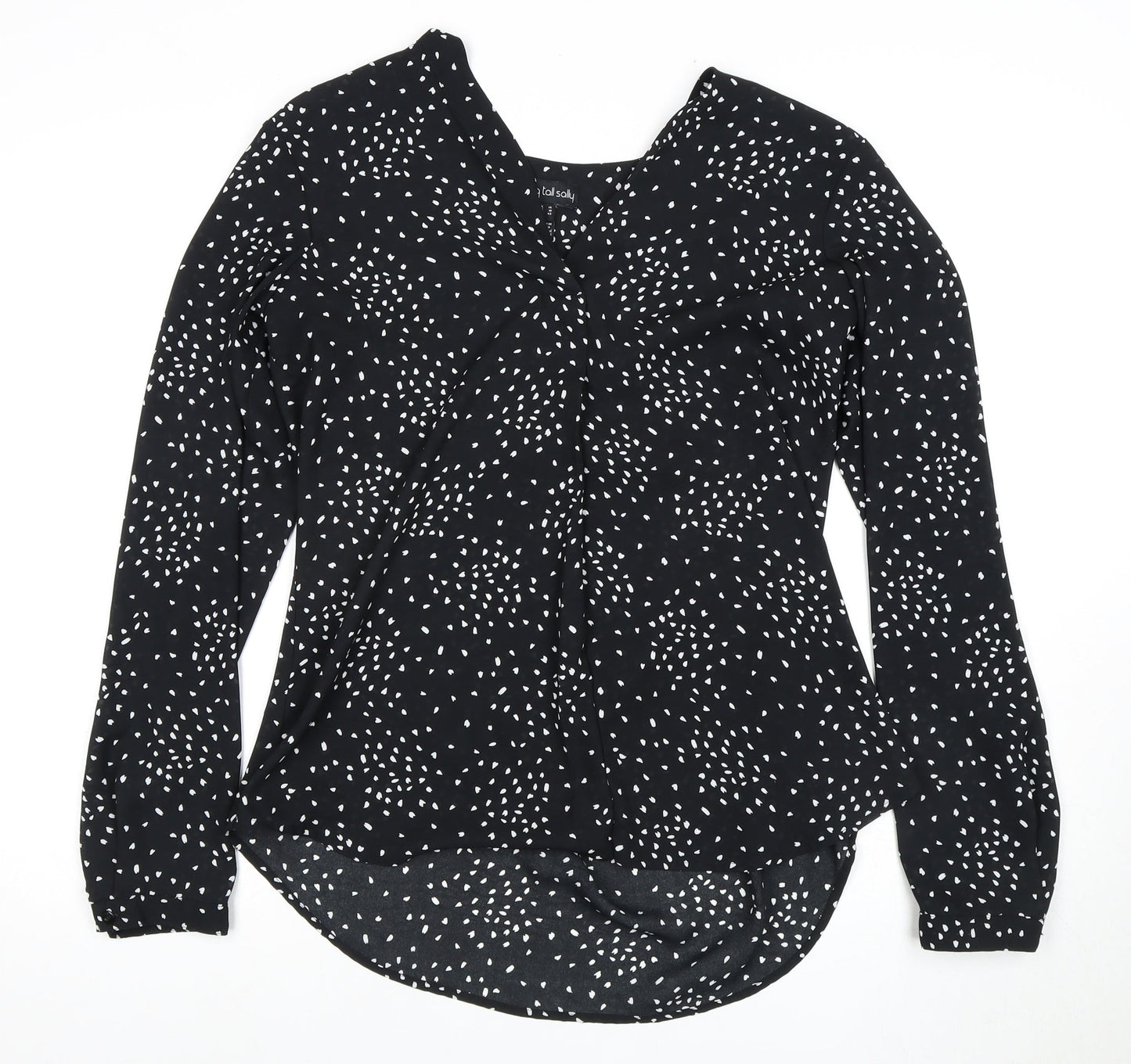 Womens UK Size 14 Long Tall Sally Black Basic Blouse