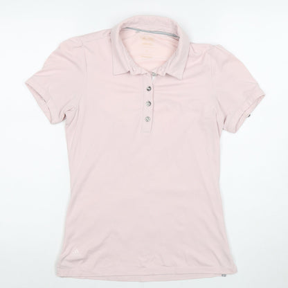 Womens UK Size S adidas Pink Basic Polo