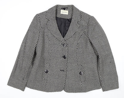 Eastex Women's Black Jacket, Size 16, Tweed, Workwear