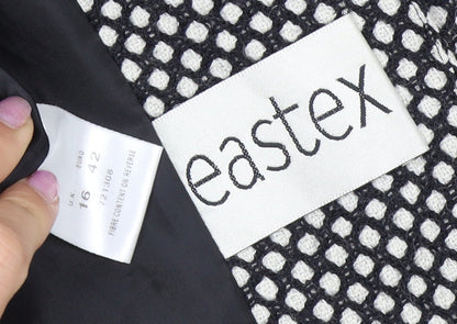 Eastex Women's Black Jacket, Size 16, Tweed, Workwear
