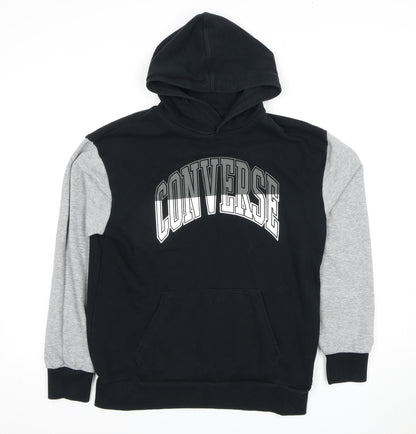 Converse Boys Black Pullover Hoodie XL - Logo Design