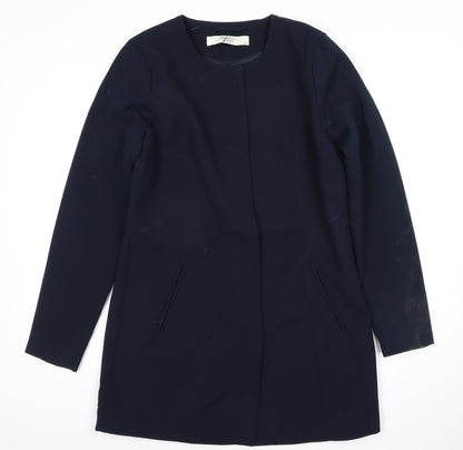 Jacqueline de Yong Women's Blue Long Coat - Size M