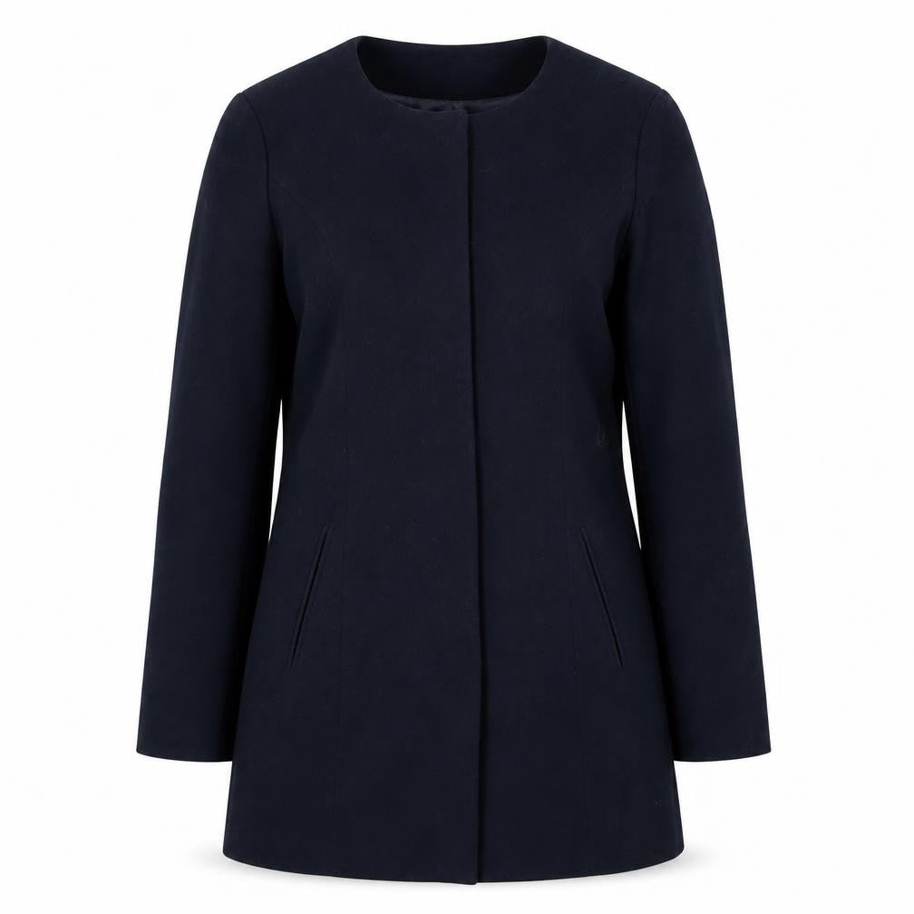 Jacqueline de Yong Women's Blue Long Coat - Size M