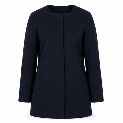 Jacqueline de Yong Women's Blue Long Coat - Size M