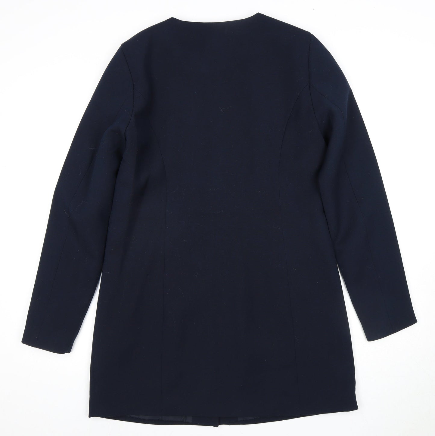 Jacqueline de Yong Women's Blue Long Coat - Size M