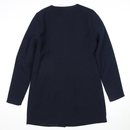 Jacqueline de Yong Women's Blue Long Coat - Size M