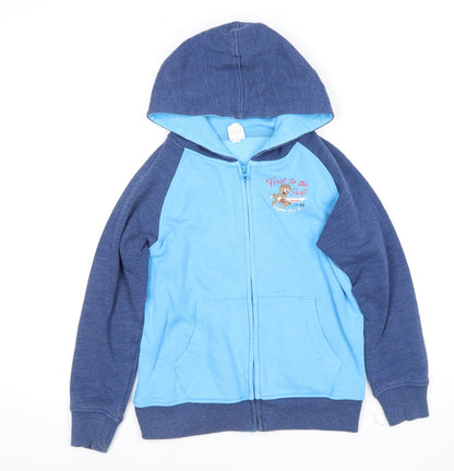 Saltrock Boys Blue Full Zip Hoodie Size L