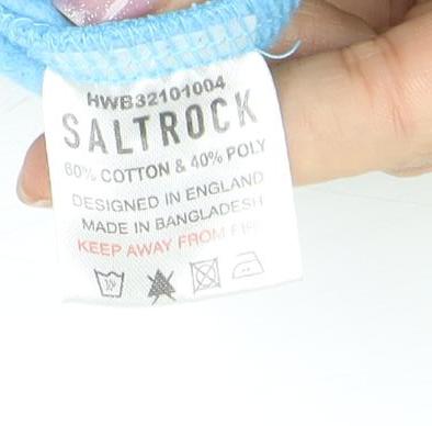 Saltrock Boys Blue Full Zip Hoodie Size L