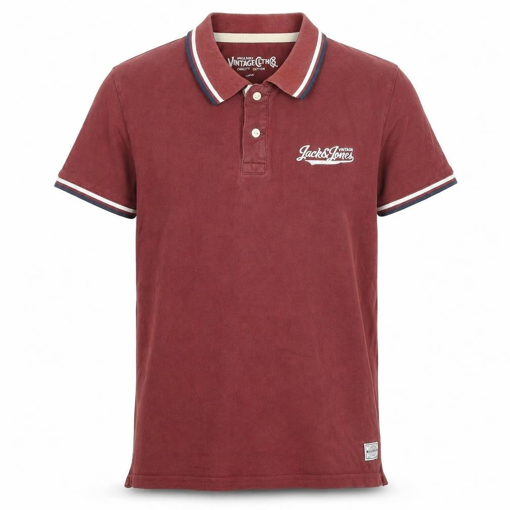 Mens UK Size L JACK & JONES Cotton Polo Shirt