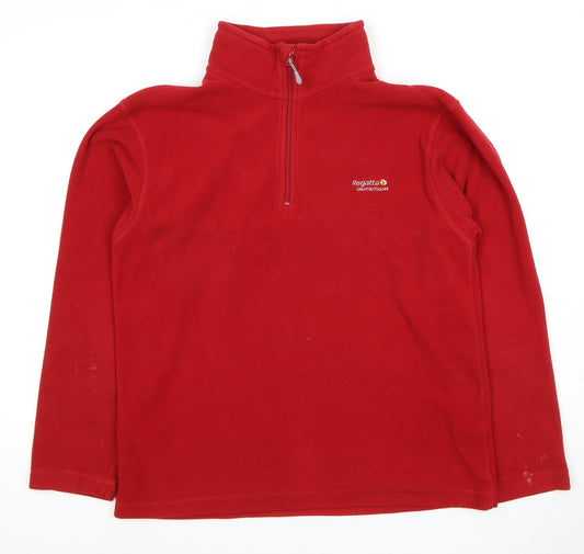 Mens UK Size M Regatta Red 1/2 Zip Sweatshirt