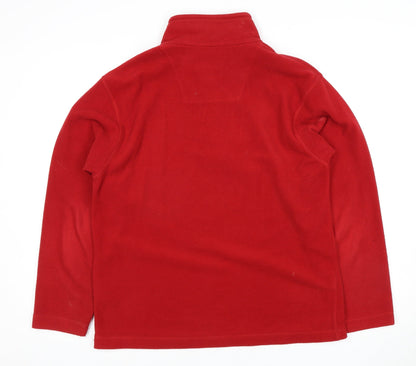 Mens UK Size M Regatta Red 1/2 Zip Sweatshirt