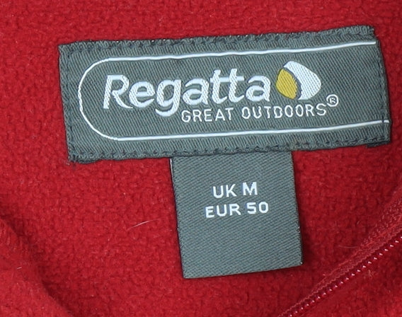 Mens UK Size M Regatta Red 1/2 Zip Sweatshirt