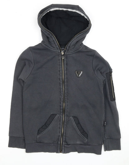 Sonneti Boys Grey Full Zip Hoodie 8-10 Years with Hood