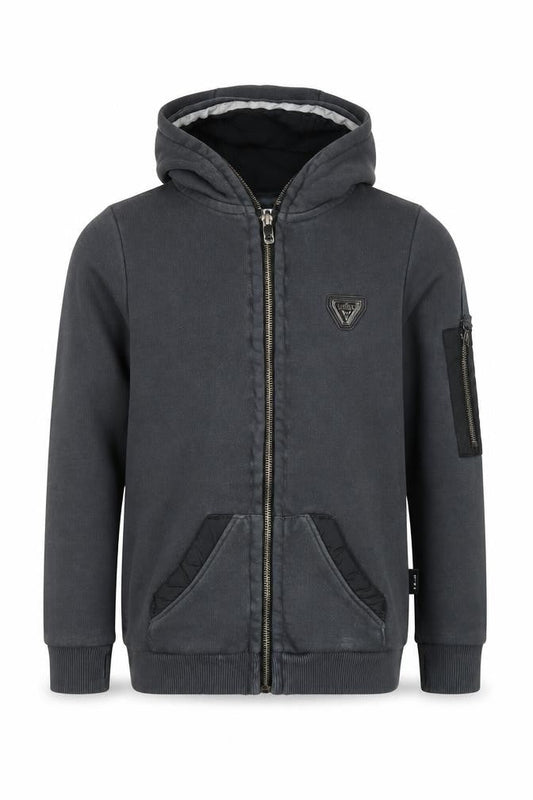 Sonneti Boys Grey Full Zip Hoodie 8-10 Years with Hood