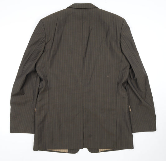 Mens UK Size 40 HUGO BOSS Regular Brown Suit Jacket