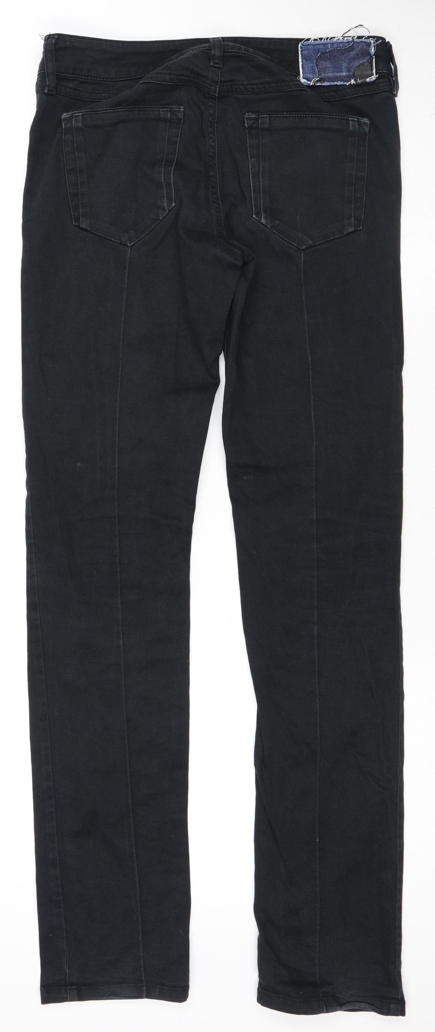 Diesel Women's Black Slim Straight Jeans, Size 27