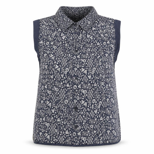 SoulCal & Co Women's Blue Floral Button-Up Top, Size 10