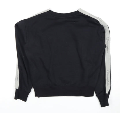 Champion Women’s Black Pullover Sweatshirt, Size S