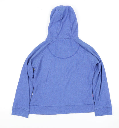 Peter Storm Girls Blue Hooded Jacket, 7-8 Years, Casual Style