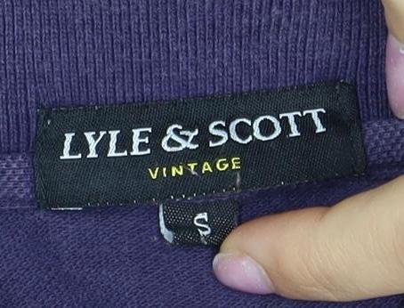 Lyle & Scott Men's Purple Polo Shirt Size S