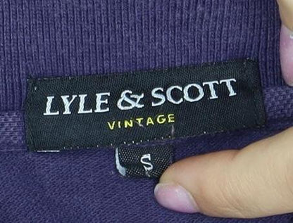 Lyle & Scott Men's Purple Polo Shirt Size S