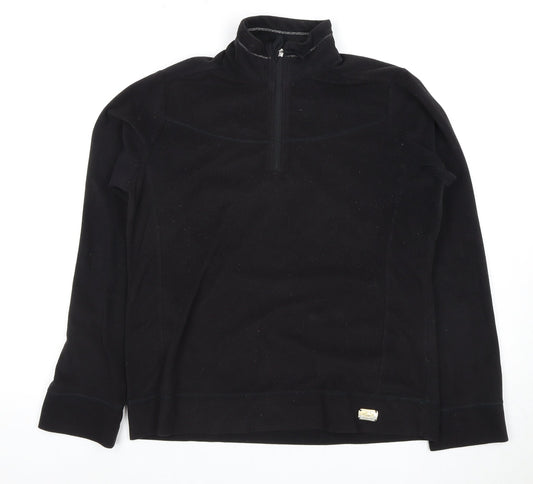 Additional front view of Champion unisex black medium pullover sweatshirt