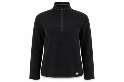 Front view of Champion unisex black medium pullover sweatshirt
