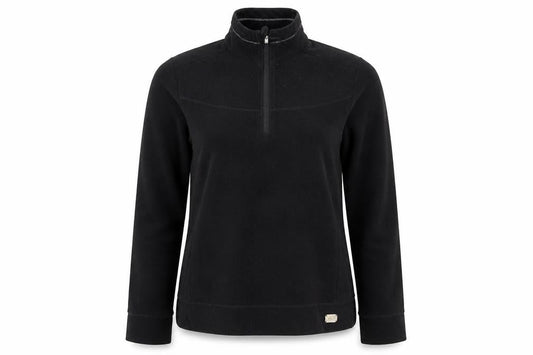 Front view of Champion unisex black medium pullover sweatshirt