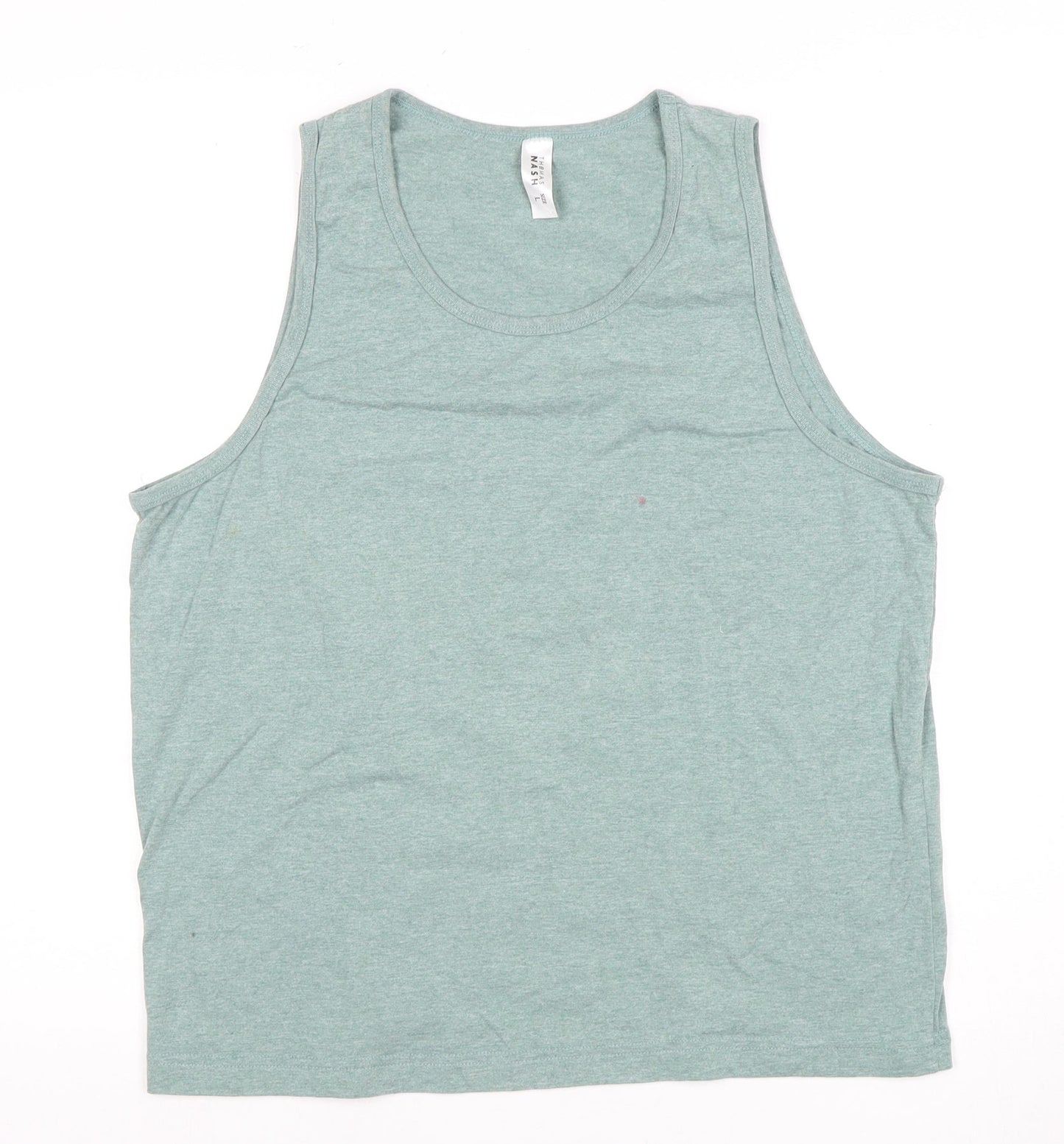 Thomas Nash Men's Green Sleeveless T-Shirt L