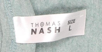 Thomas Nash Men's Green Sleeveless T-Shirt L