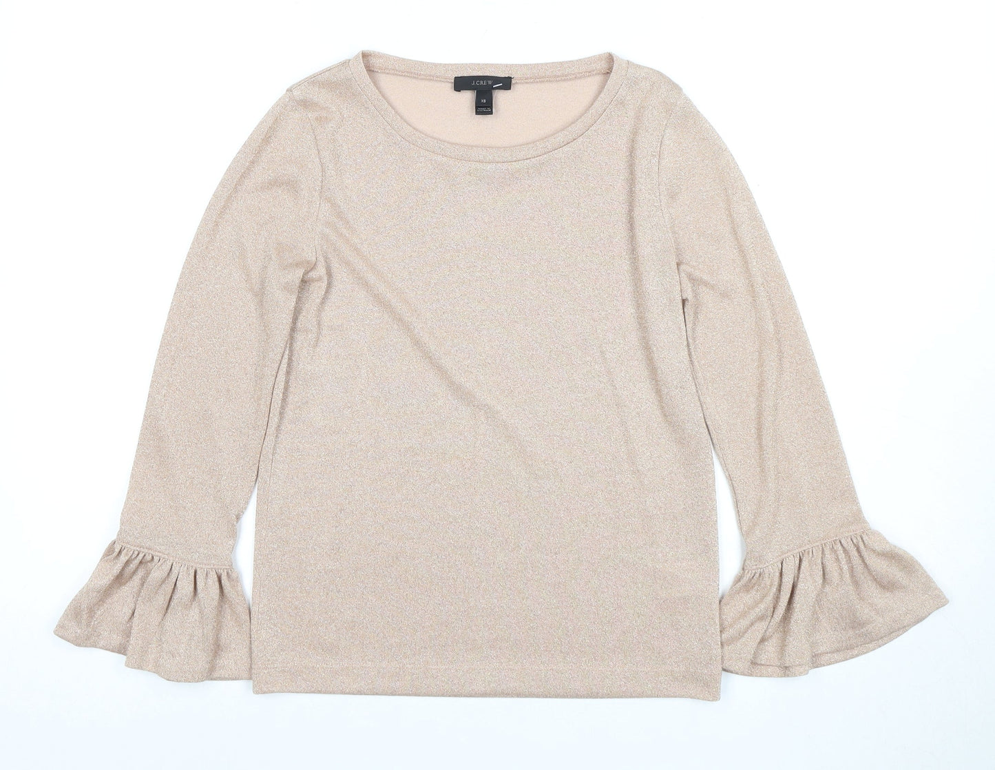 J.Crew Beige Women's Blouse XS Flared Sleeve