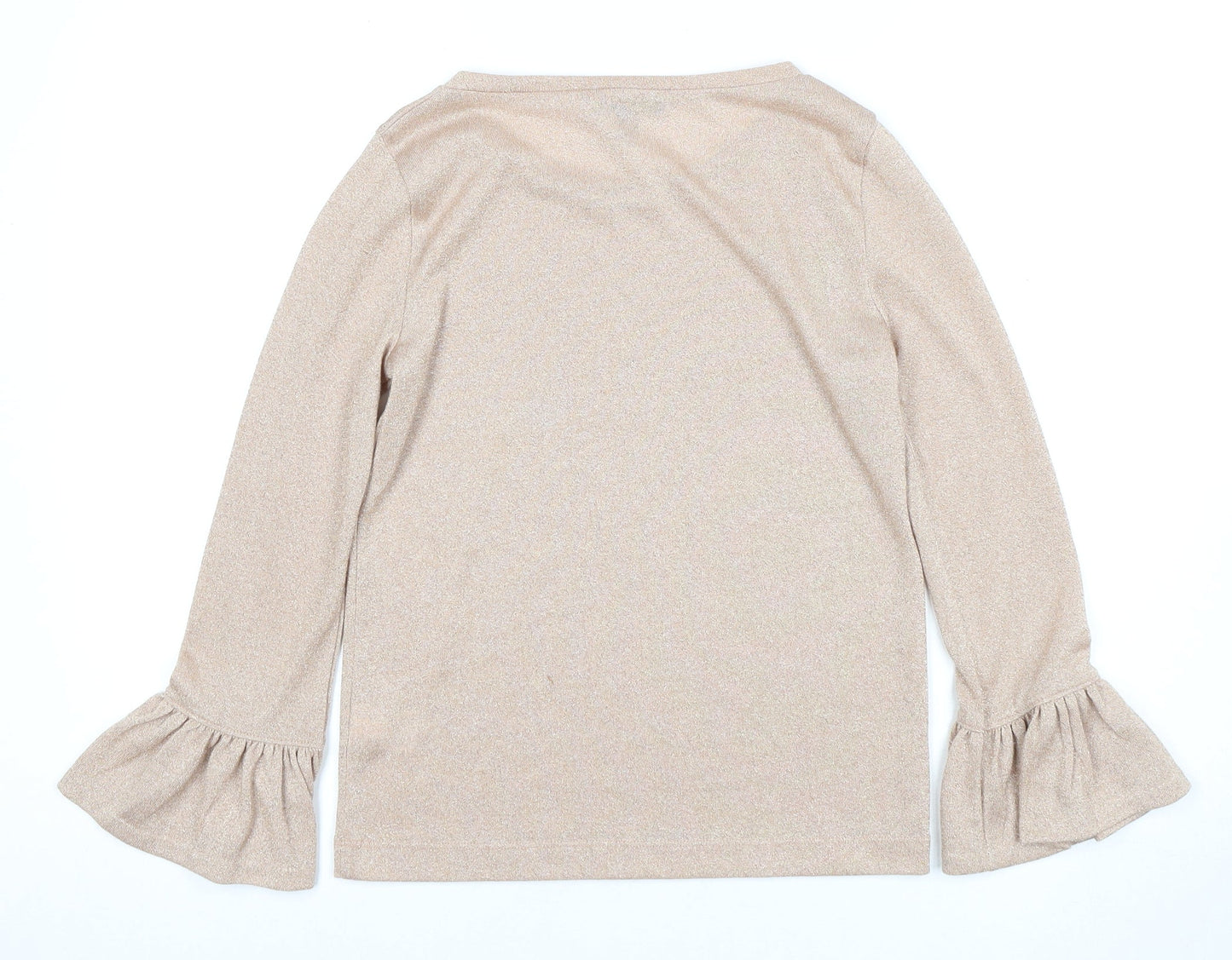 J.Crew Beige Women's Blouse XS Flared Sleeve