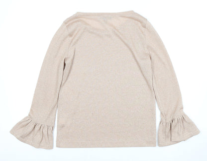 J.Crew Beige Women's Blouse XS Flared Sleeve