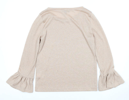 J.Crew Beige Women's Blouse XS Flared Sleeve