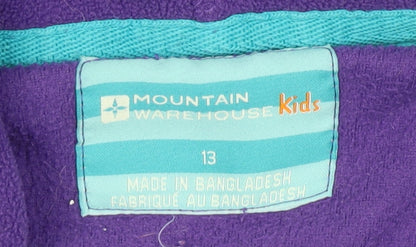 Mountain Warehouse Girls Purple Fleece Hoodie, Size 14