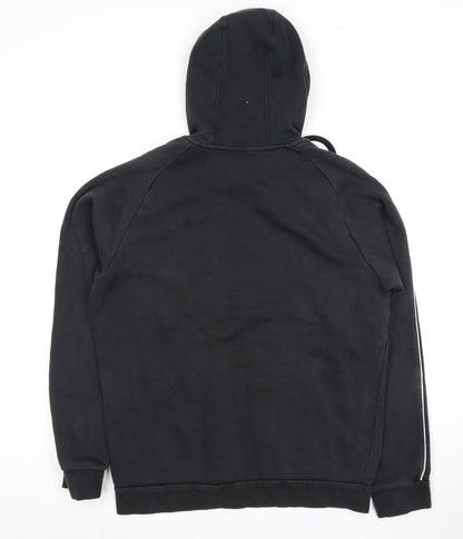 Adidas Men's Black Pullover Hoodie - Medium