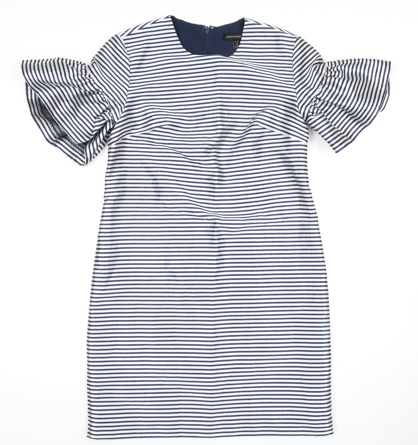 Banana Republic Women's Navy Stripe Petite Bodycon Dress