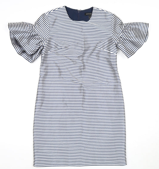 Banana Republic Women's Navy Stripe Petite Bodycon Dress