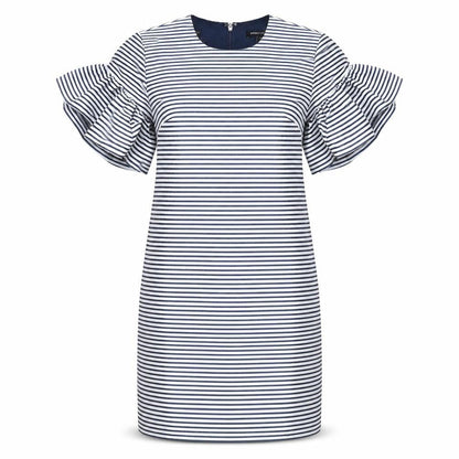 Banana Republic Women's Navy Stripe Petite Bodycon Dress