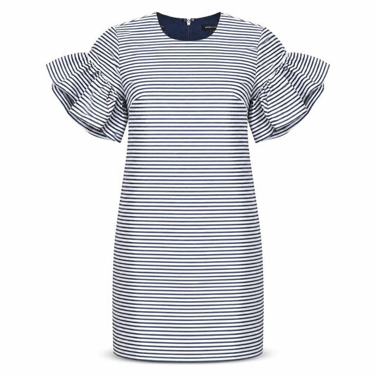 Banana Republic Women's Navy Stripe Petite Bodycon Dress