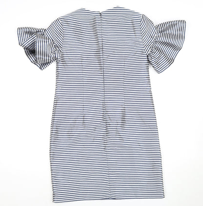 Banana Republic Women's Navy Stripe Petite Bodycon Dress