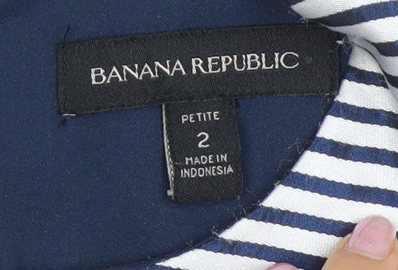 Banana Republic Women's Navy Stripe Petite Bodycon Dress