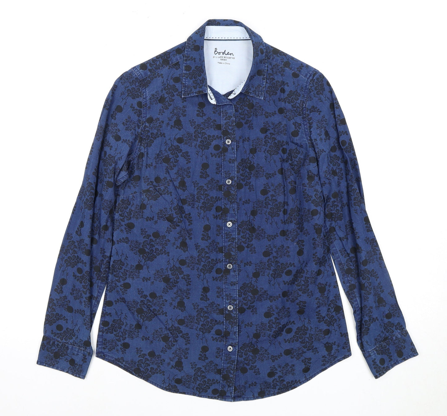 Mens UK Collar Size 6 Boden Smart Blue  Dress Shirt