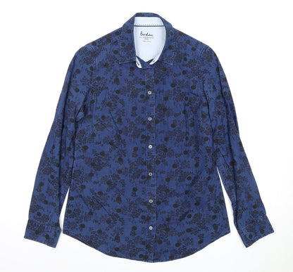 Mens UK Collar Size 6 Boden Smart Blue  Dress Shirt