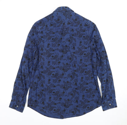 Mens UK Collar Size 6 Boden Smart Blue  Dress Shirt