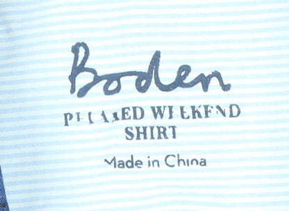 Mens UK Collar Size 6 Boden Smart Blue  Dress Shirt