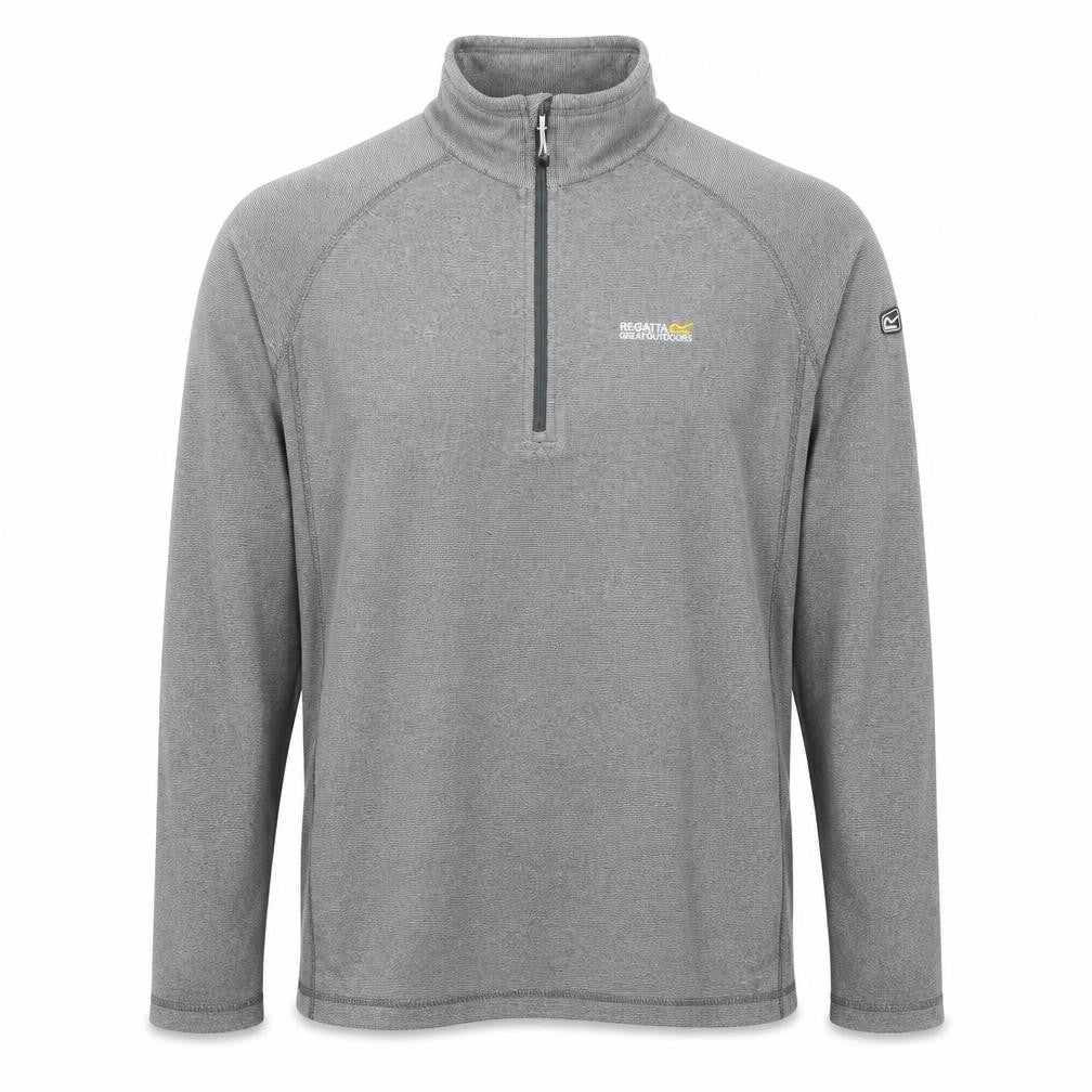 Mens UK Size L Regatta Grey 1/4 Zip Sweatshirt